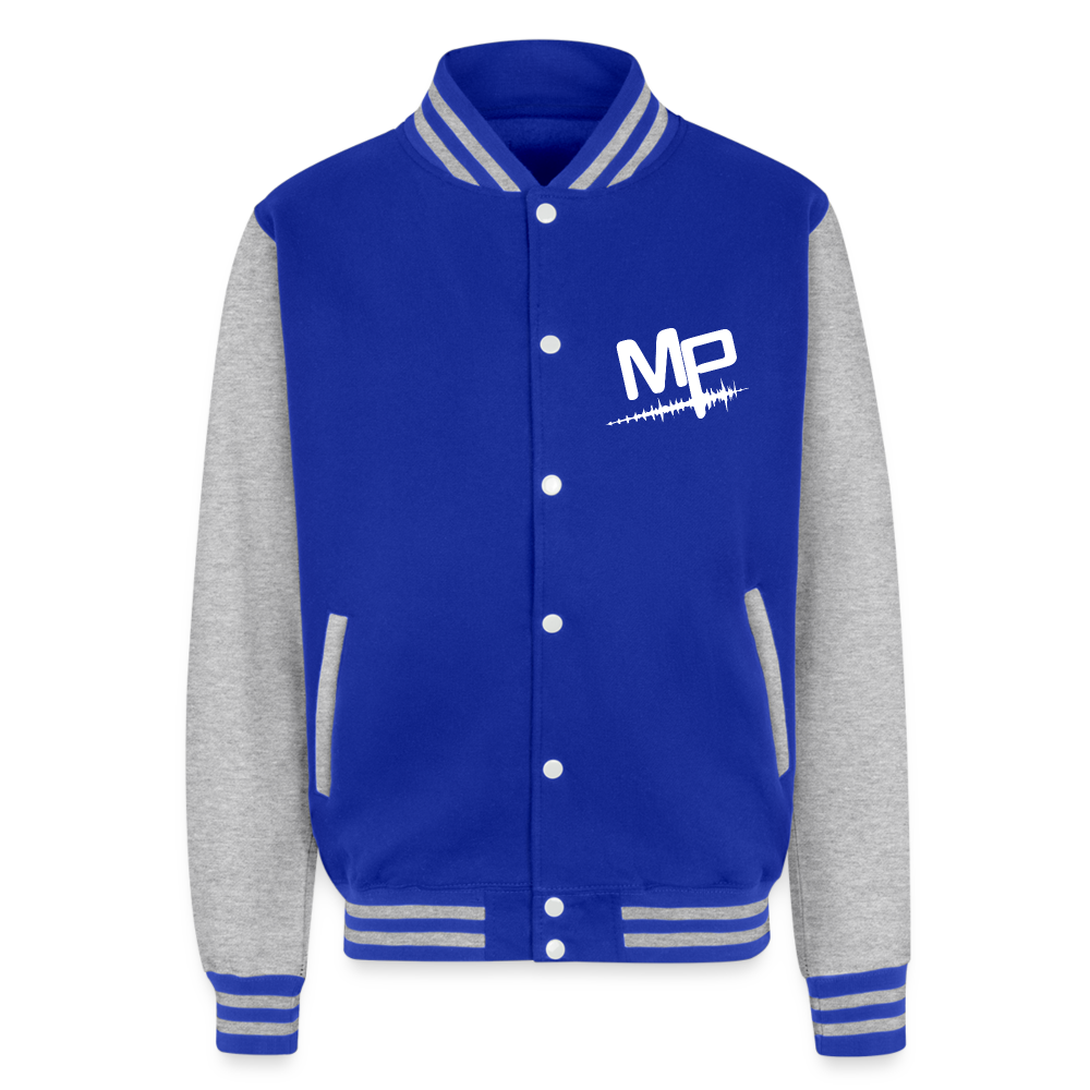 Maximum Potential Letterman Jacket - royal/heather grey
