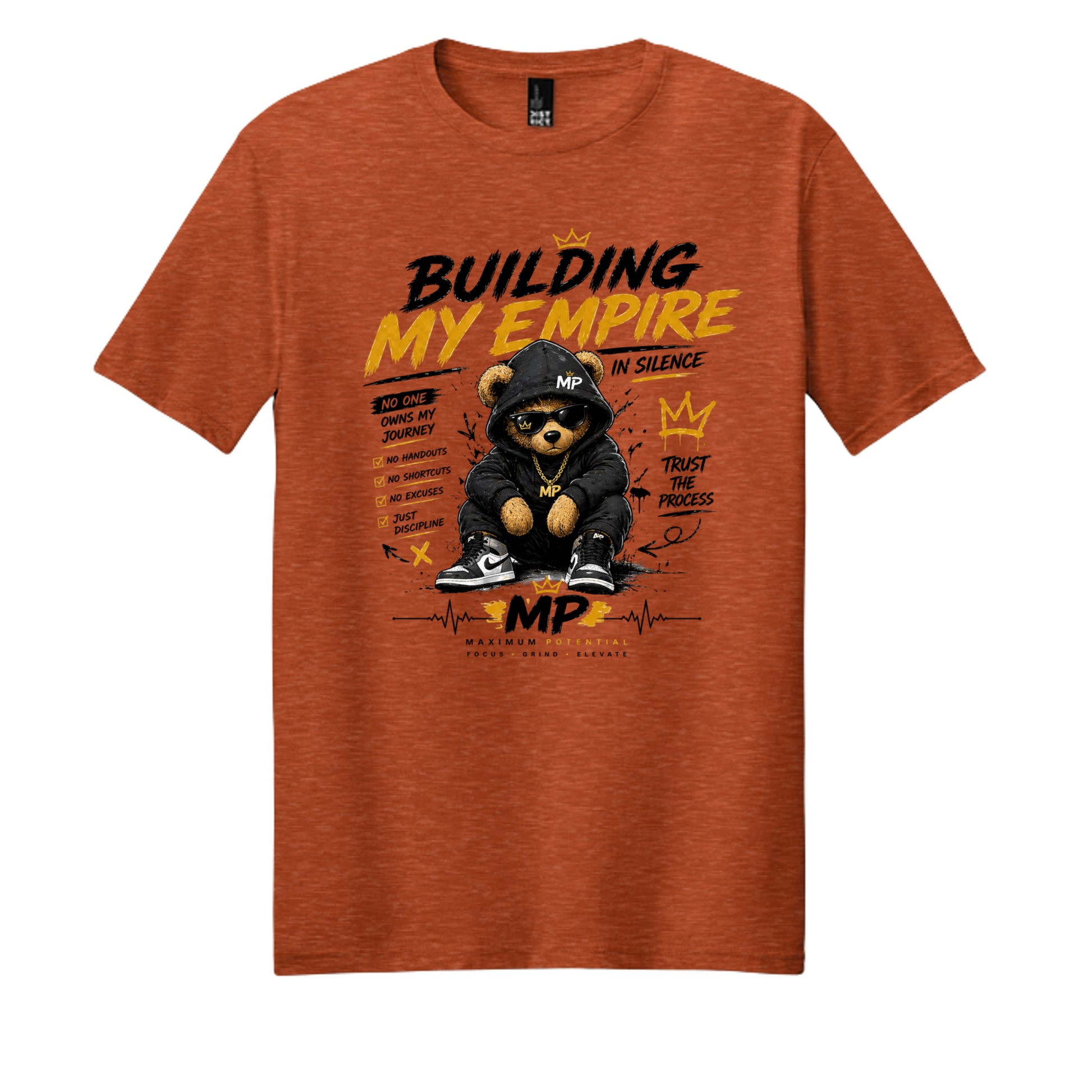 Deep Orange Heather - DM108 - FRONT